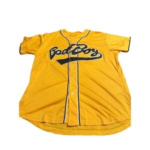 BAD BOY BIGGIE SMALLS #10 Yellow Baseball Jersey Size‎ XL